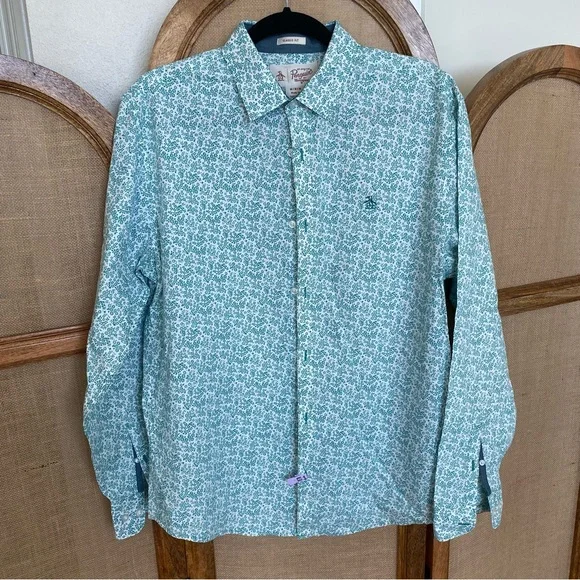 Original Penguin Shirts Original Penguin Long Sleeve Button